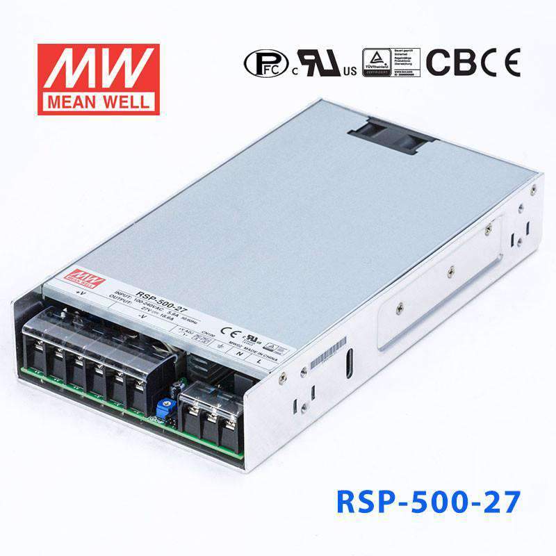 Mean Well RSP-500-27 Power Supply 500W 27V 18.6A