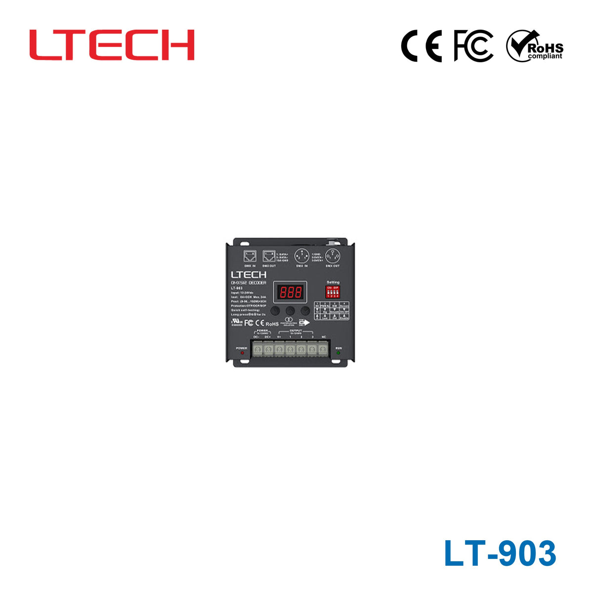 Ltech LT-903 Constant Voltage Decoder - DMX/RDM