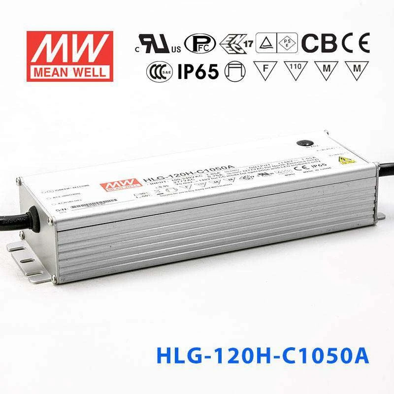 Mean Well HLG-120H-C1050A Power Supply 155.4W 1050mA - Adjustable