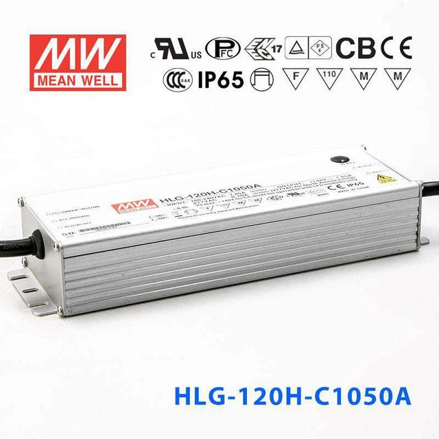 Mean Well HLG-120H-C1050A Power Supply 155.4W 1050mA - Adjustable