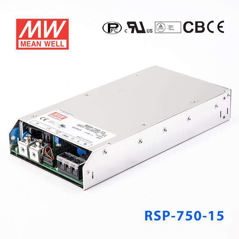 Mean Well RSP-750-15 Power Supply 750W 15V 50A