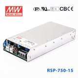 Mean Well RSP-750-15 Power Supply 750W 15V 50A