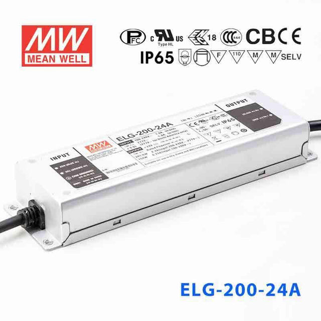 Mean Well ELG-200-24A Power Supply 200W 24V - Adjustable