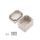 Boxco S-Series 1.97 x 2.56 x 2.17 Inches(50x65x55mm) Plastic Enclosure, IP67, IK08, ABS, Grey Cover, Screw Type - PHOTO 2
