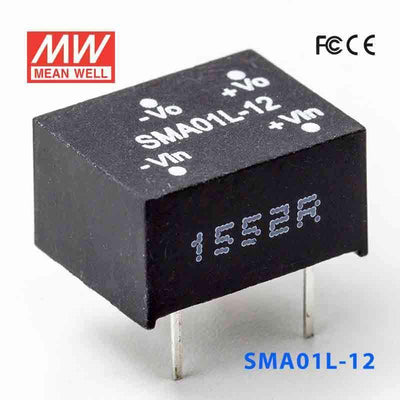 Mean Well SMA01L-12 DC-DC Converter - 1W - 4.5~5.5V in 12V out 84mA