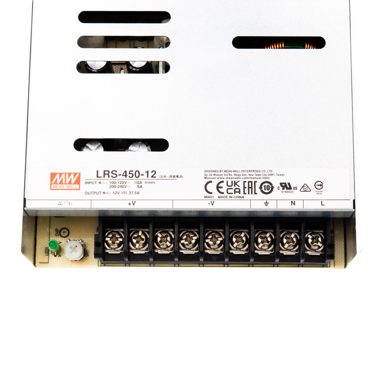 Mean Well LRS-450-12 Power Supply 450W 12V 37.5A - PHOTO 1