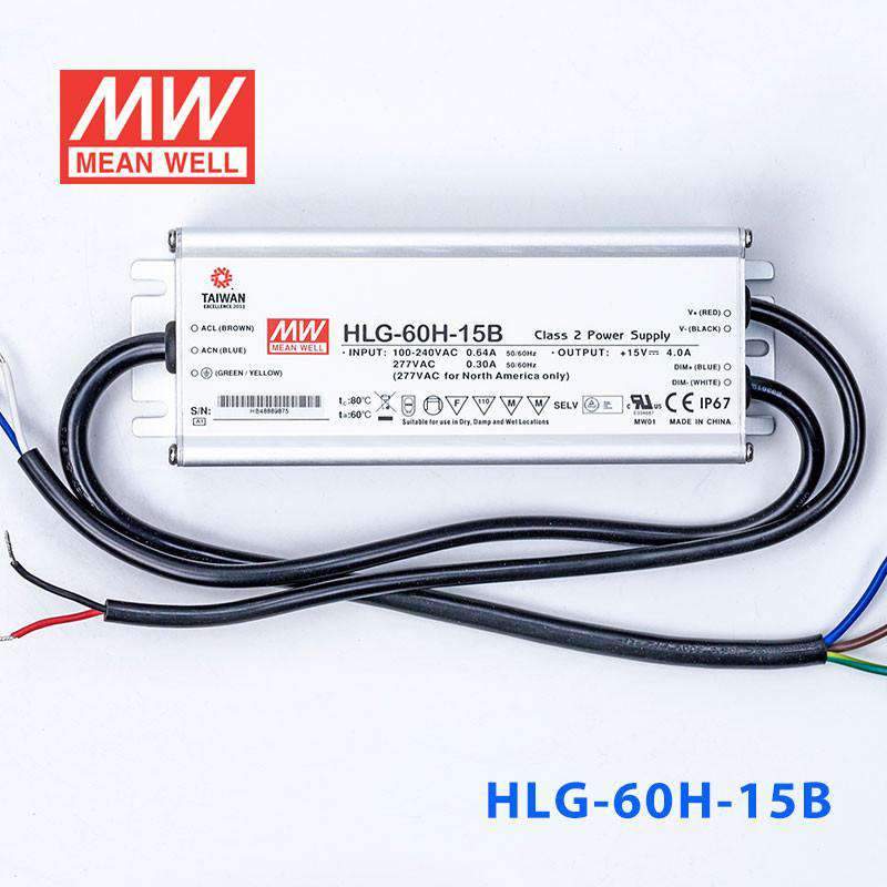 Mean Well HLG-60H-15B Power Supply 60W 15V - Dimmable - PHOTO 2