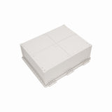 Boxco Q-Series 15.75 x 17.72 x 7.87 Inches(400 x 500 x 200mm) Plastic Enclosure, IP67, IK08, ABS, Grey Cover, Hinge Type with Plate - PHOTO 2