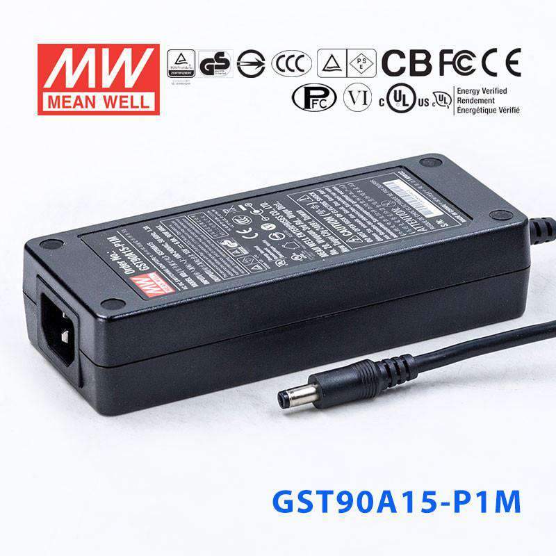 Mean Well GST90A15-P1M  Power Supply 90W 15V 6A
