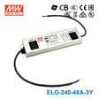 Mean Well ELG-240-48A-3Y Power Supply 240W 48V - Adjustable 5A — 3-Wire Input (with Earth)