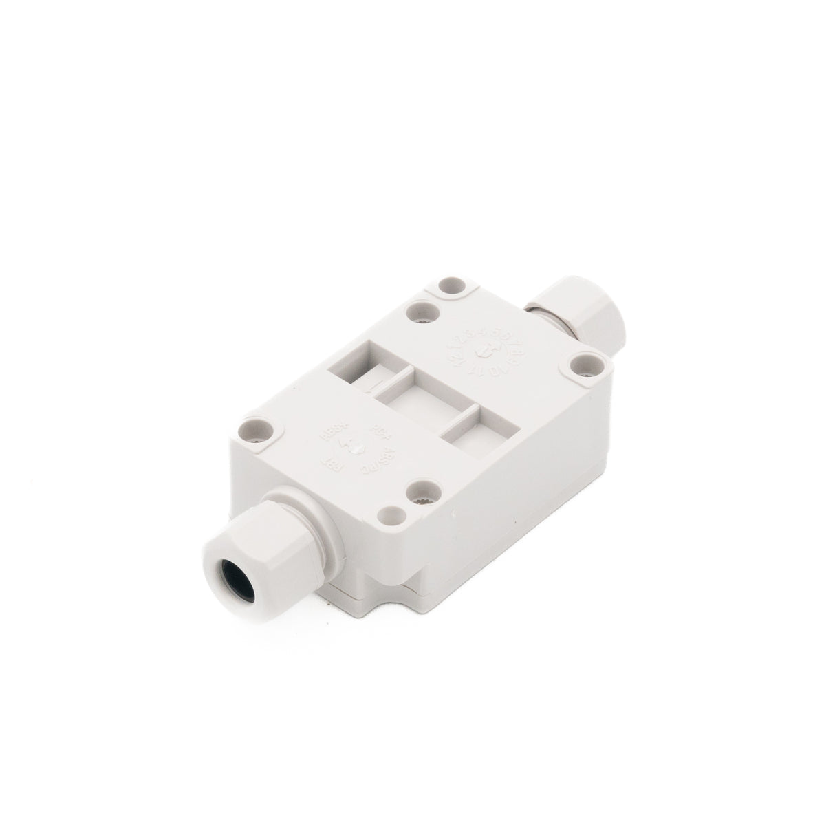 Boxco Terminal Box 4-pole with Waterproof Connector 1.57 x 2.36 x 0.94 Inches(40 x 60 x 24mm) IP67, IK08, ABS, Grey Cover - PHOTO 3