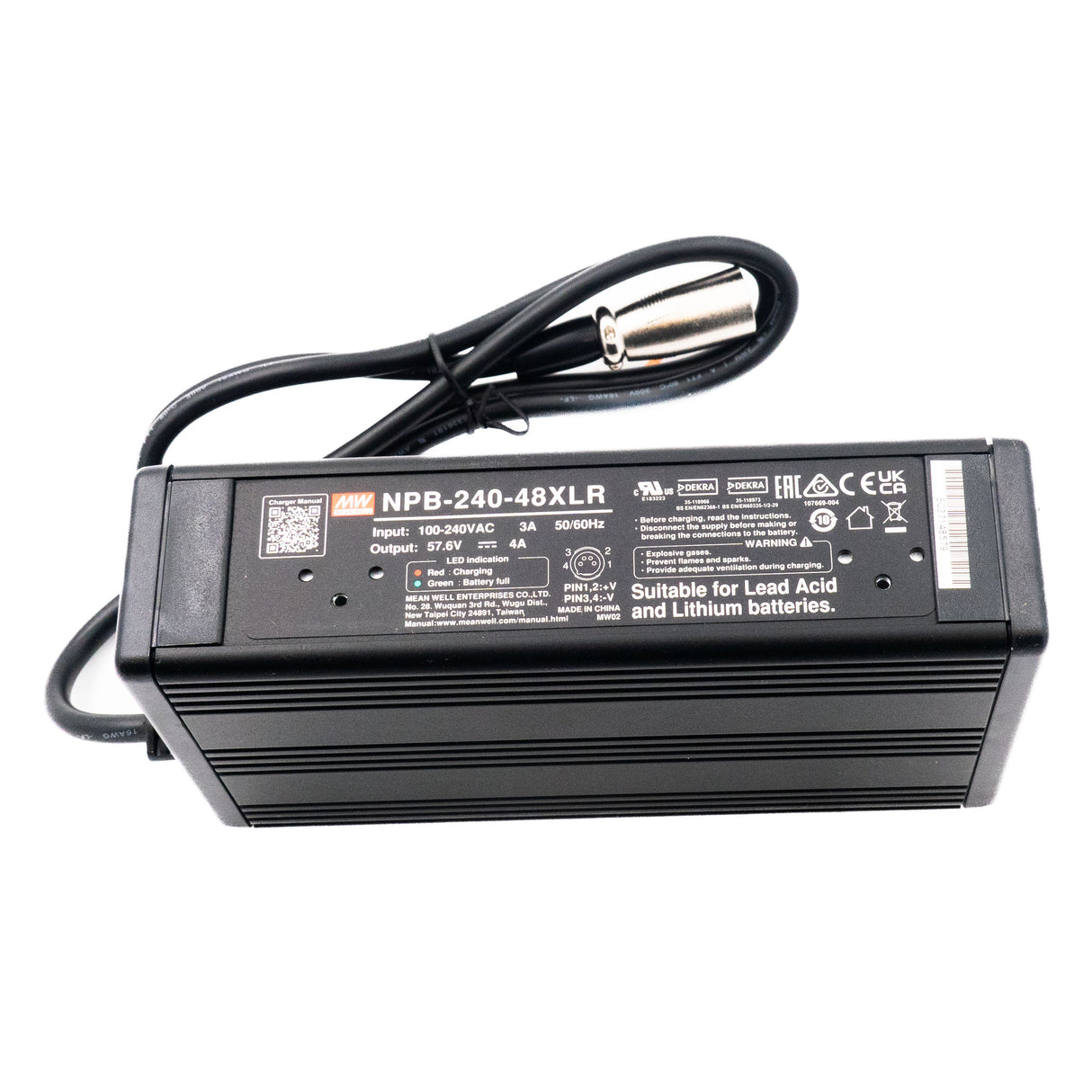 Mean Well NPB-240-48XLR Battery Charger 240W 48V 3 Pin Power Pin - PHOTO 1
