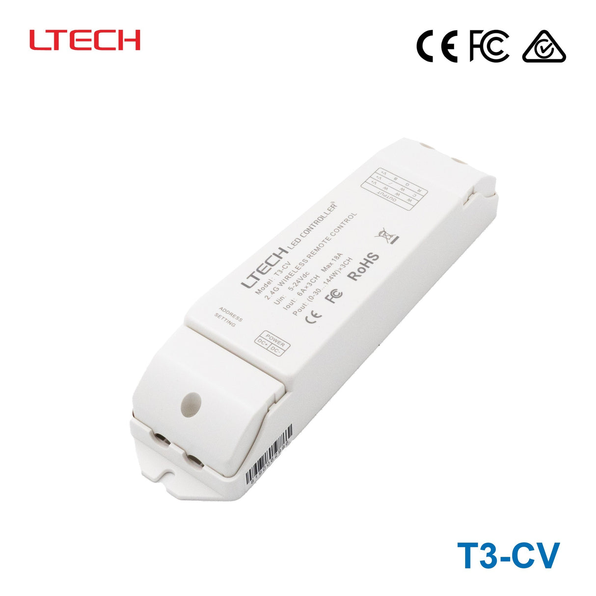 Ltech T3-CV Wireless RF Constant Voltage Controller - 3 Channel