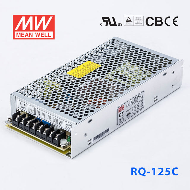 Mean Well RQ-125C Power Supply 125W 5V 15V -5V-15V 10A
