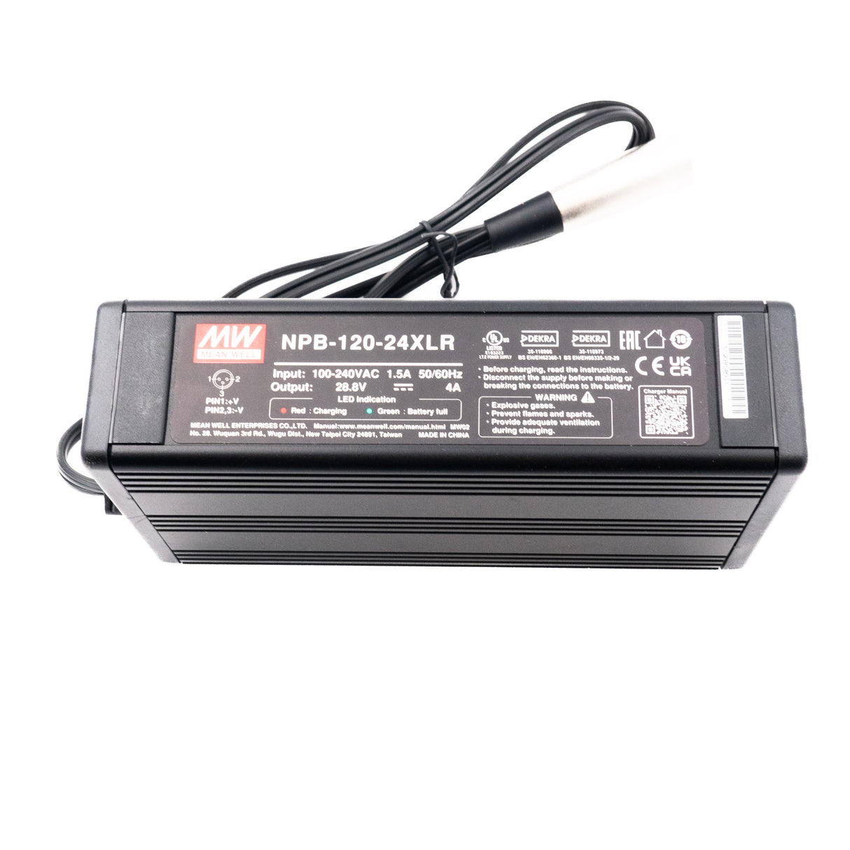Mean Well NPB-240-12XLR Battery Charger 240W 12V with 3 Pin Power Pin 13.5A - PHOTO 1