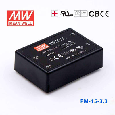 Mean Well PM-15-3.3 Power Supply 15W 3.3V 3.5A
