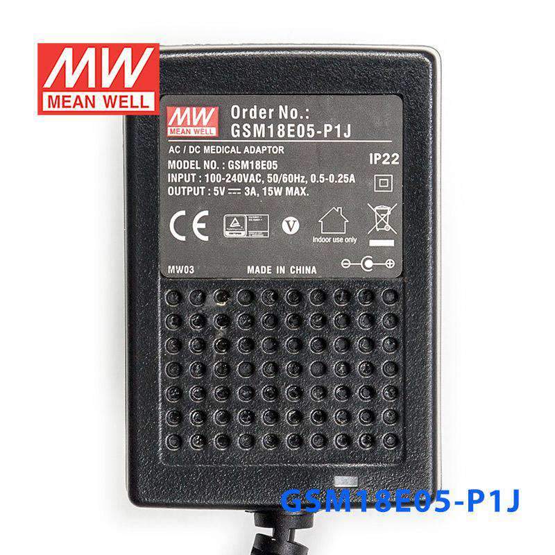 Mean Well GSM18E05-P1J Power Supply 15W 5V 3A - PHOTO 2