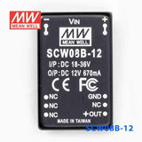 Mean Well SCW08B-12 DC-DC Converter - 8W 18~36V DC in 12V out 670mA - PHOTO 2