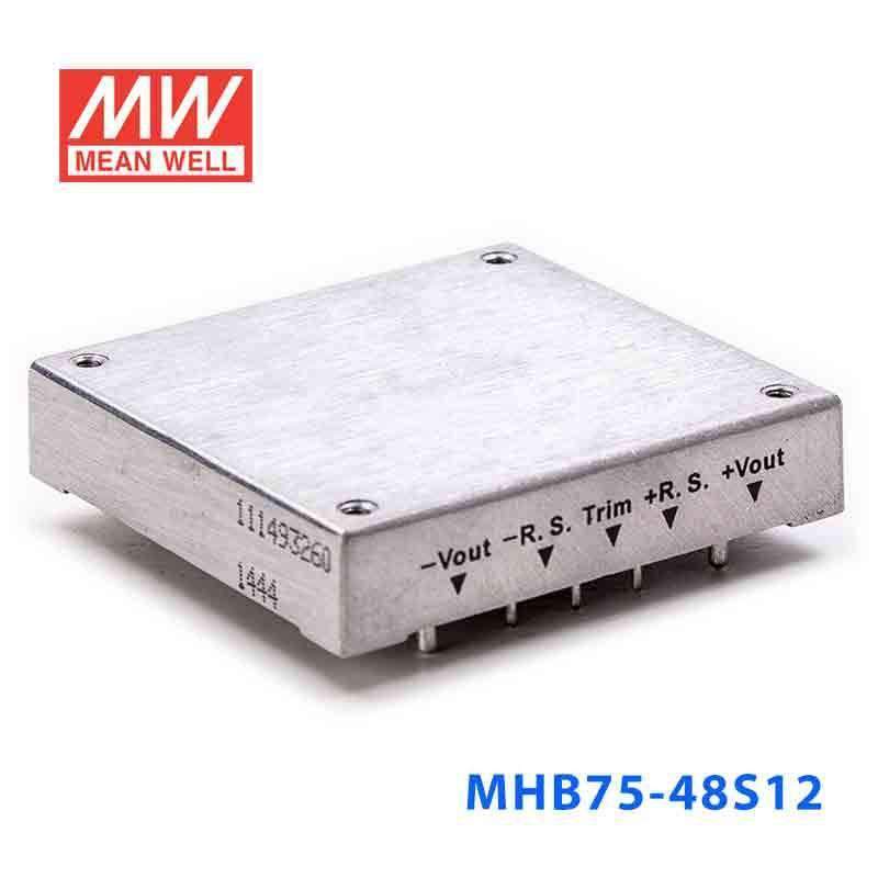 Mean Well MHB75-48S12 DC-DC Converter - 75W - 36~72V in 12V out 6.25A - PHOTO 1