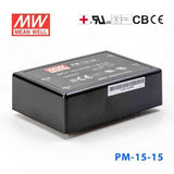 Mean Well PM-15-15 Power Supply 15W 15V 1A