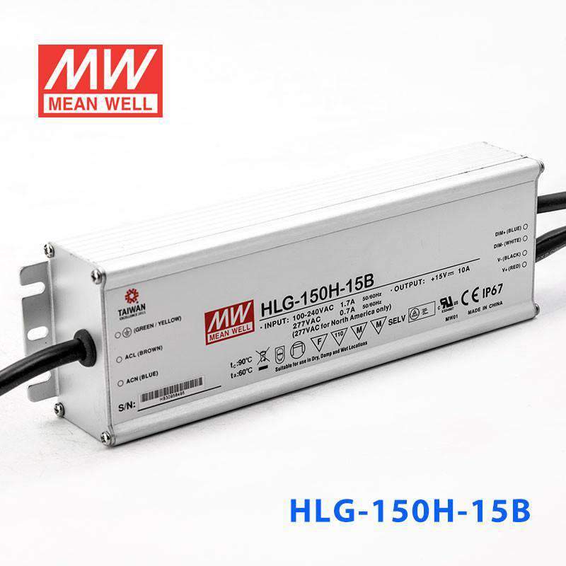 Mean Well HLG-150H-15B Power Supply 150W 15V - Dimmable - PHOTO 1