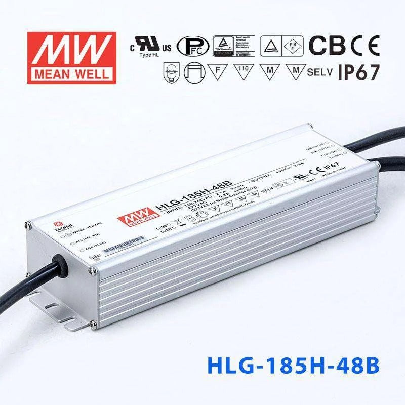 Mean Well HLG-185H-48B Power Supply 185W 48V- Dimmable