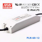 Mean Well PLN-60-12 Power Supply 60W 12V - IP64 5A