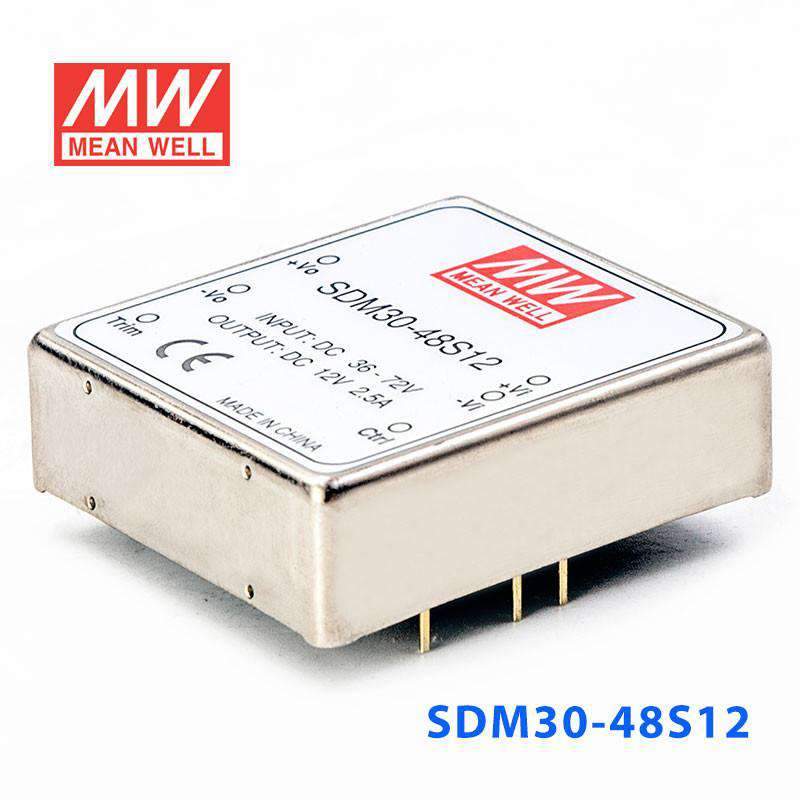Mean Well SDM30-48S12 DC-DC Converter - 35W - 36~72V in 12V out 2.5A - PHOTO 1