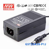 Mean Well GST25A28-P1JPower Supply 25W 28V 890mA