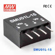 Mean Well SMU01L-15 DC-DC Converter - 1W - 4.5~5.5V in 15V out