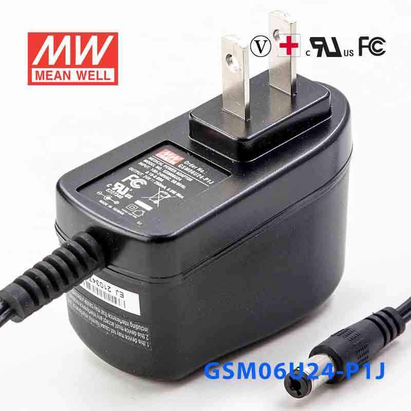 Mean Well GSM06U24-P1J Power Supply 06W 24V 250mA