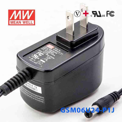 Mean Well GSM06U24-P1J Power Supply 06W 24V 250mA