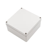 Boxco S-Series 7.87 x 7.87 x 3.94 Inches(200x200x100mm) Plastic Enclosure, IP67, IK08, ABS, Grey Cover, Screw Type - PHOTO 1