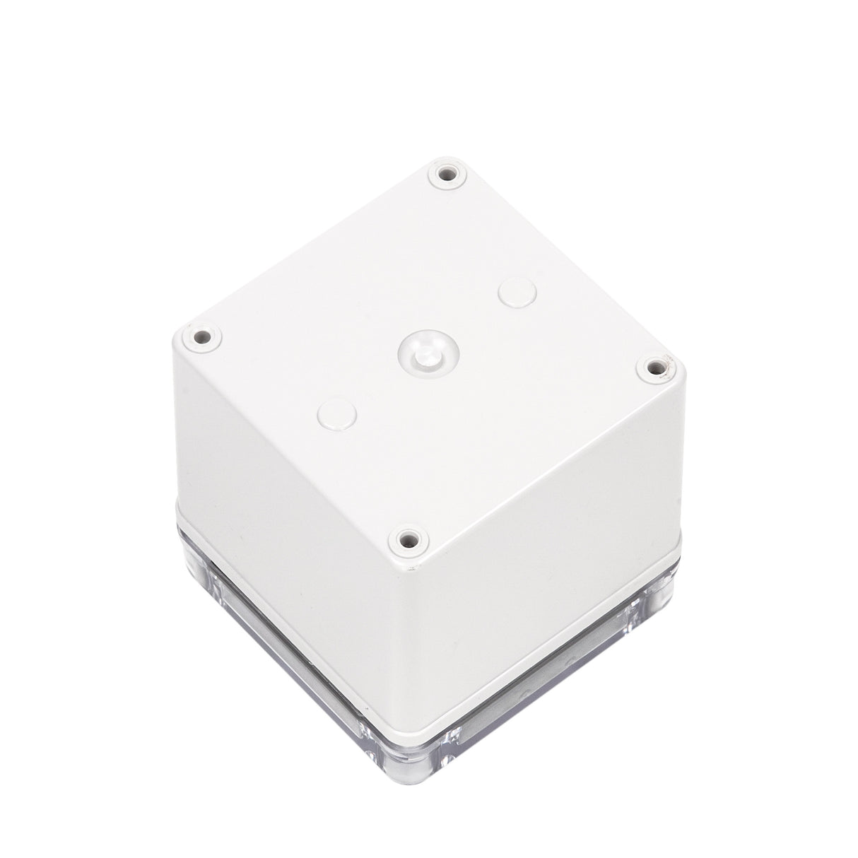 Boxco S-Series 3.94 x 3.94 x 3.94 Inches(100x100x100mm) Plastic Enclosure, IP67, IK08, ABS, Transparent Cover, Screw Type - PHOTO 2