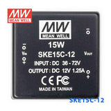 Mean Well SKE15C-12 DC-DC Converter - 15W - 36~72V in 12V out 1.25A - PHOTO 2