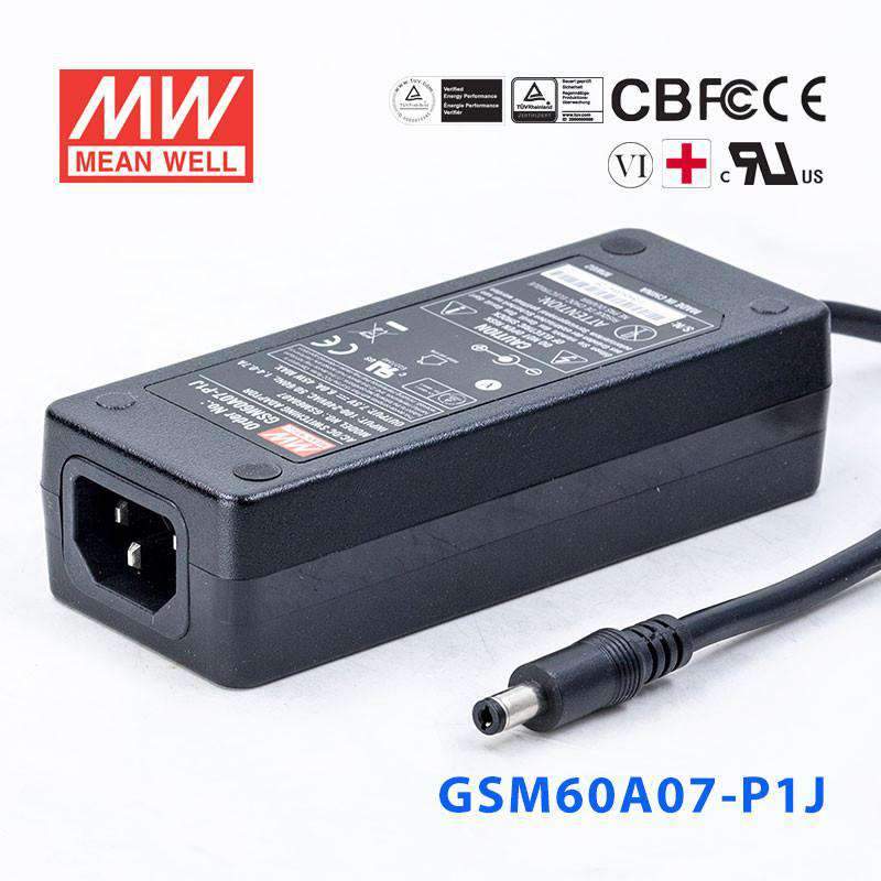 Mean Well GSM60A07-P1J Power Supply 45W 7.5V