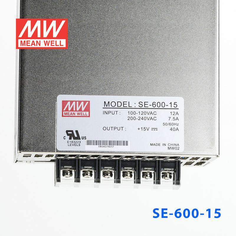 Mean Well SE-600-15 Power Supply 600W 15V - PHOTO 2