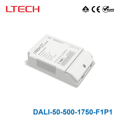 LTECH DALI-50-500-1750-F1P1 50W 500mA ~ 1750mA CC Dali LED Driver - Selectable Output