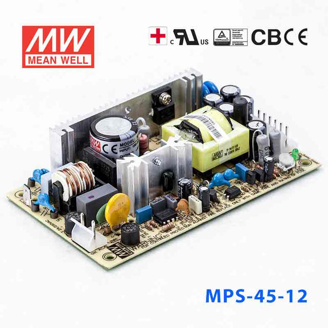 Mean Well MPS-45-12 Power Supply 45W 12V 3.7A