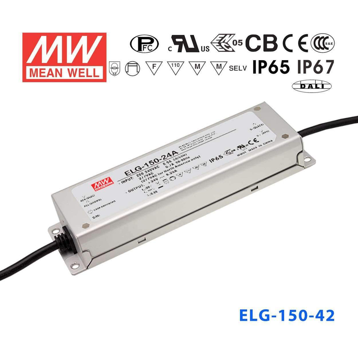 Mean Well ELG-150-42B Power Supply 150W 42V - Dimmable