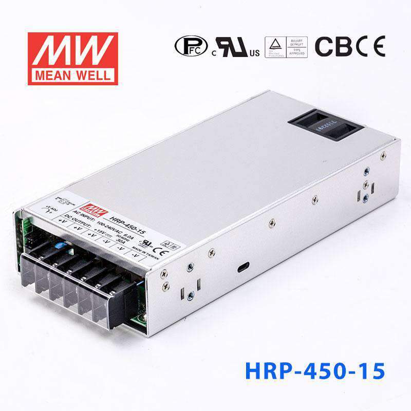 Mean Well HRP-450-15  Power Supply 450W 15V 30A