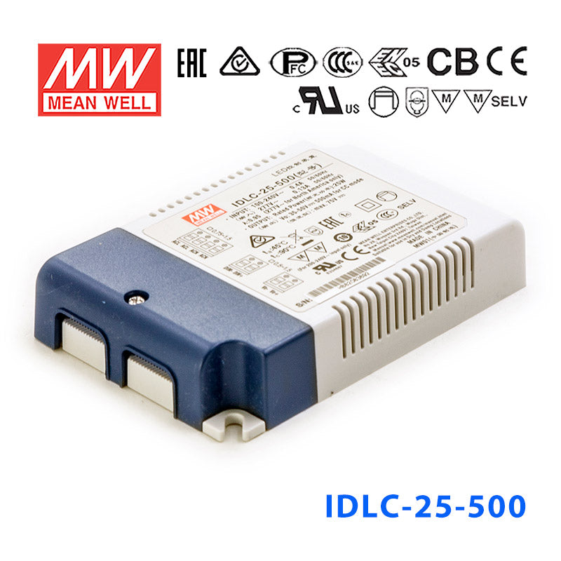 Mean Well IDLC-25A-500 Power Supply 25W 500mA (Auxiliary DC output)