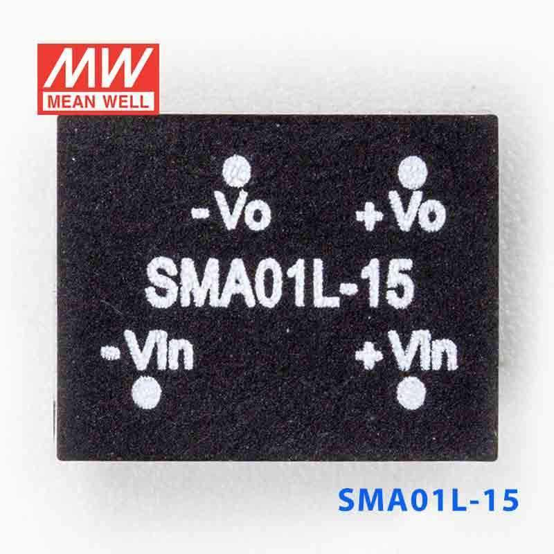 Mean Well SMA01L-15 DC-DC Converter - 1W - 4.5~5.5V in 15V out 67mA - PHOTO 2