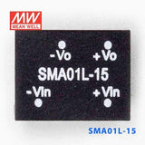 Mean Well SMA01L-15 DC-DC Converter - 1W - 4.5~5.5V in 15V out 67mA - PHOTO 2