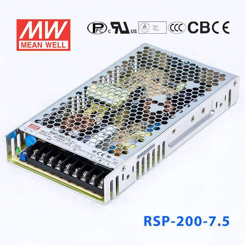 Mean Well RSP-200-7.5 Power Supply 200W 7.5V