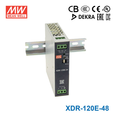 Mean Well XDR-120E-48 Economical Ultra Slim Din Rail Power Supply 120W 48V 2.5A