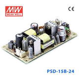 Mean Well PSD-15B-24 DC-DC Converter - 14.4W - 18~36V in 24V out 666mA