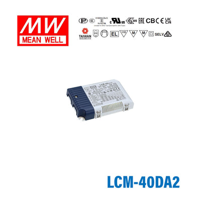 Mean Well LCM-40DA2 Power Supply 40W 350mA 500mA 600mA 700mA(default) 900mA 1050mA - DALI2 and Push