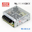 Mean Well RS-50-3.3 Power Supply 50W 3.3V 10A