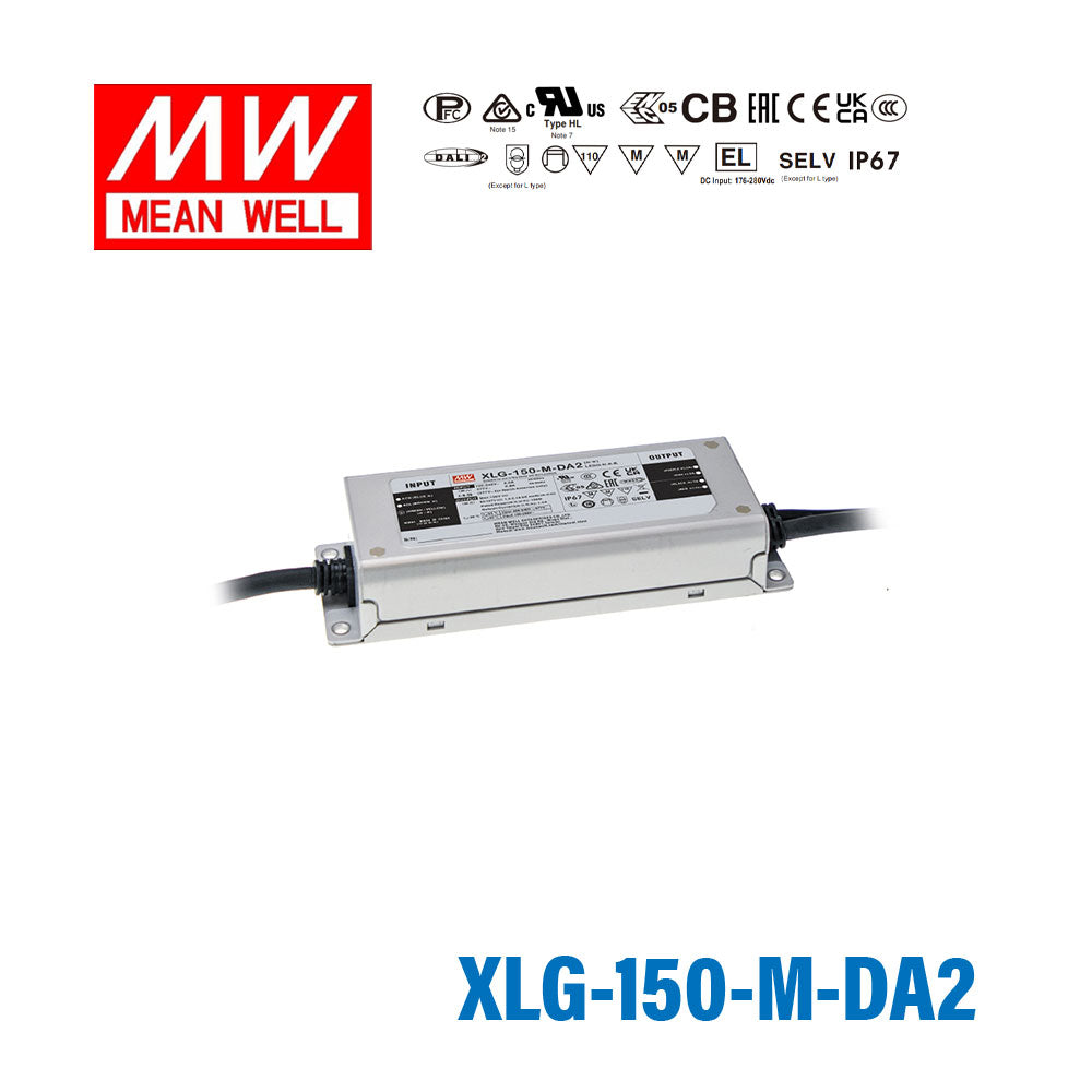 Mean Well XLG-150-M-DA2 Power Supply 150W 1400mA - DALI2 Dimmable